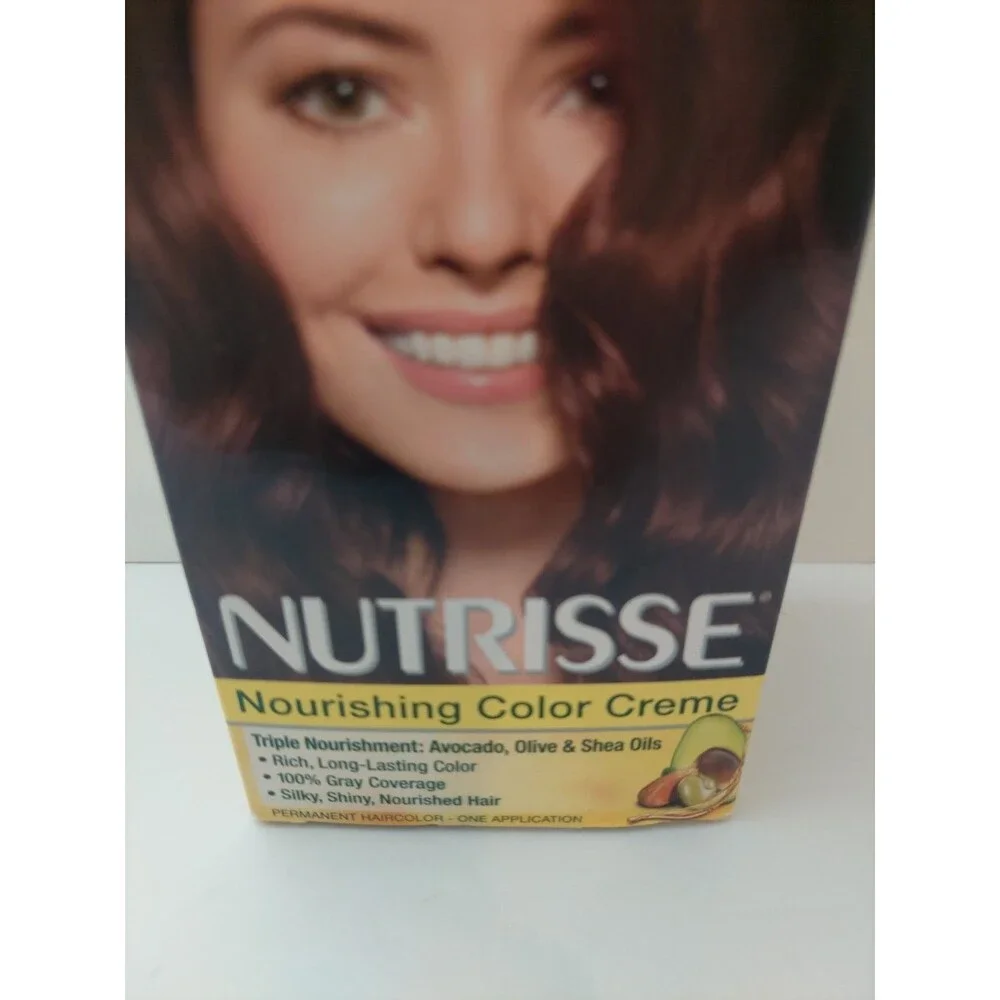Garnier Nutrisse Color Creme #415 Soft Mahogany Dark Brown Hair Coloring 1 Kit
